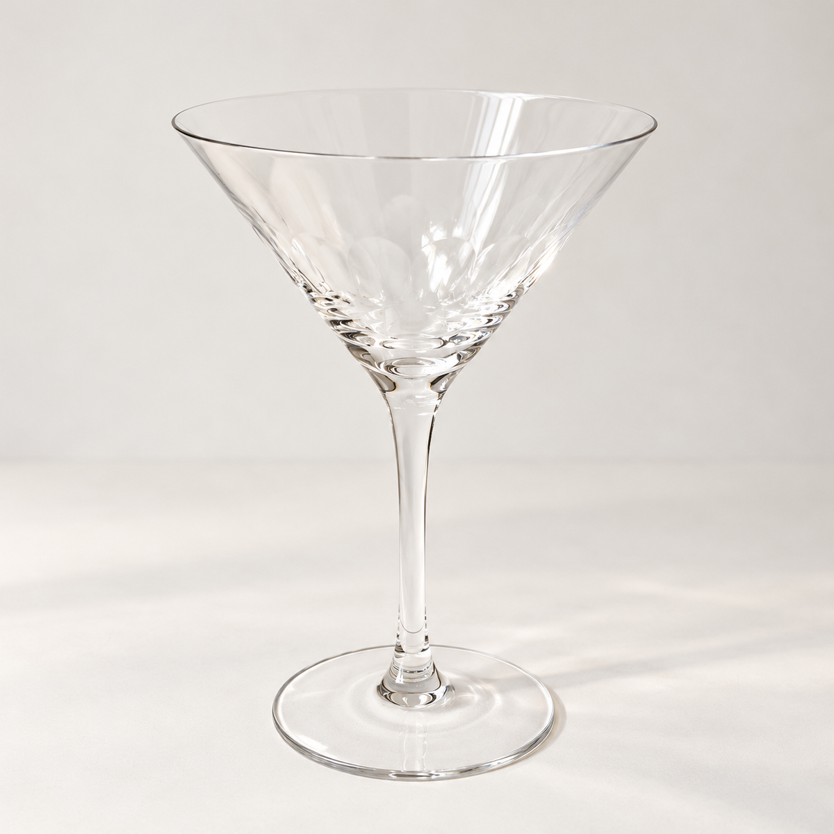 Pair of Crystal Martini Glasses