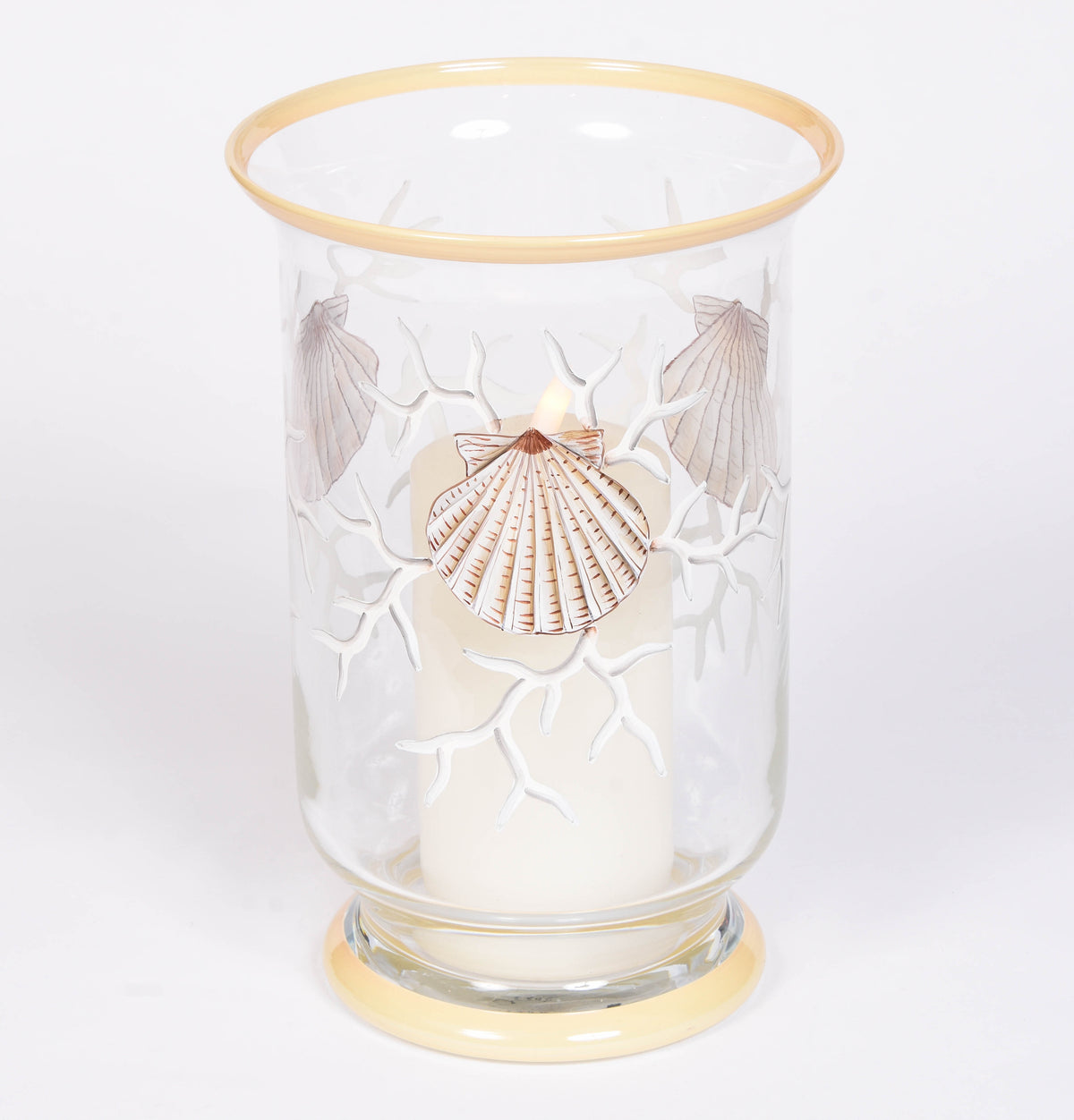 Coquillage Hurricane Lamp