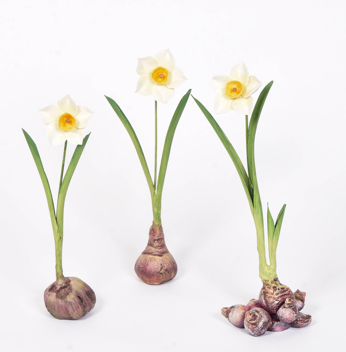 Bronze and Porcelain Narcissus