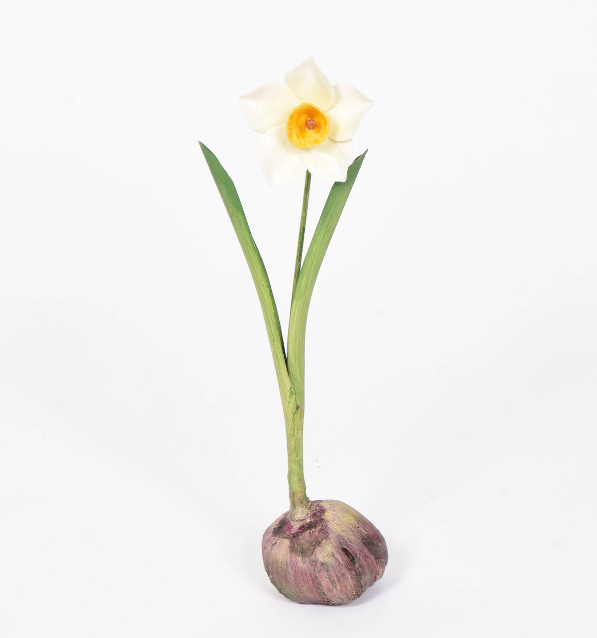 Bronze and Porcelain Narcissus