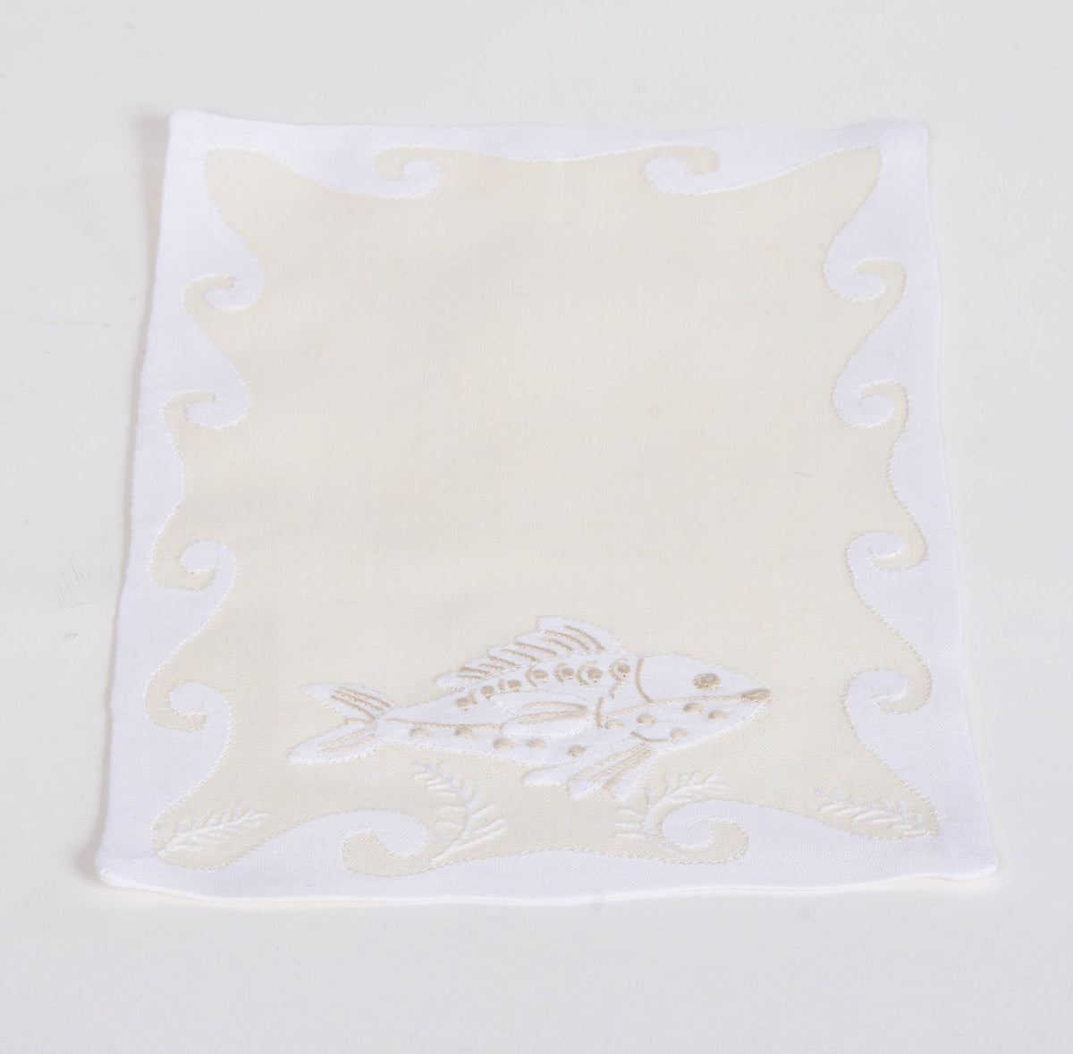 Set of 6 Fish Cocktail Napkins