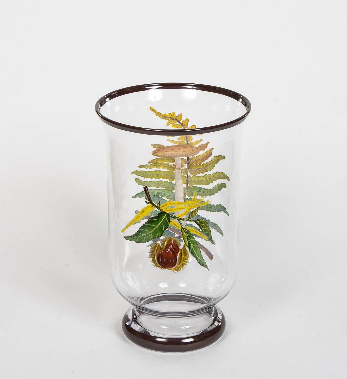 Mushroom and Fern Hurricane Lamp