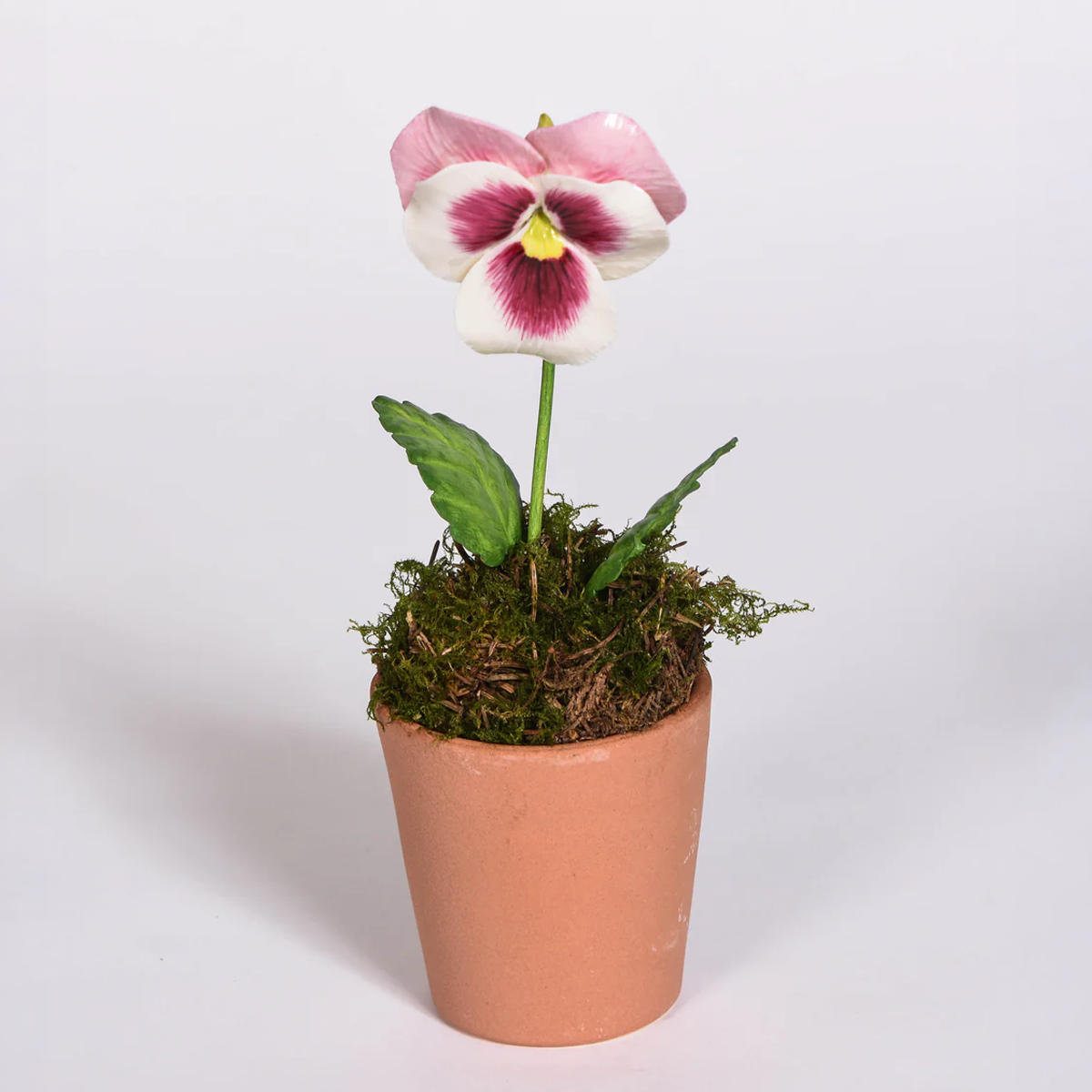 Handmade Porcelain Pansy