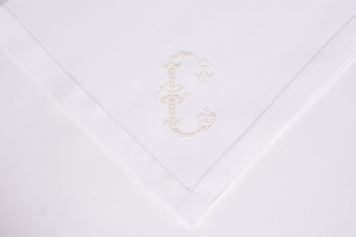 Set of 6 Monogram Napkins