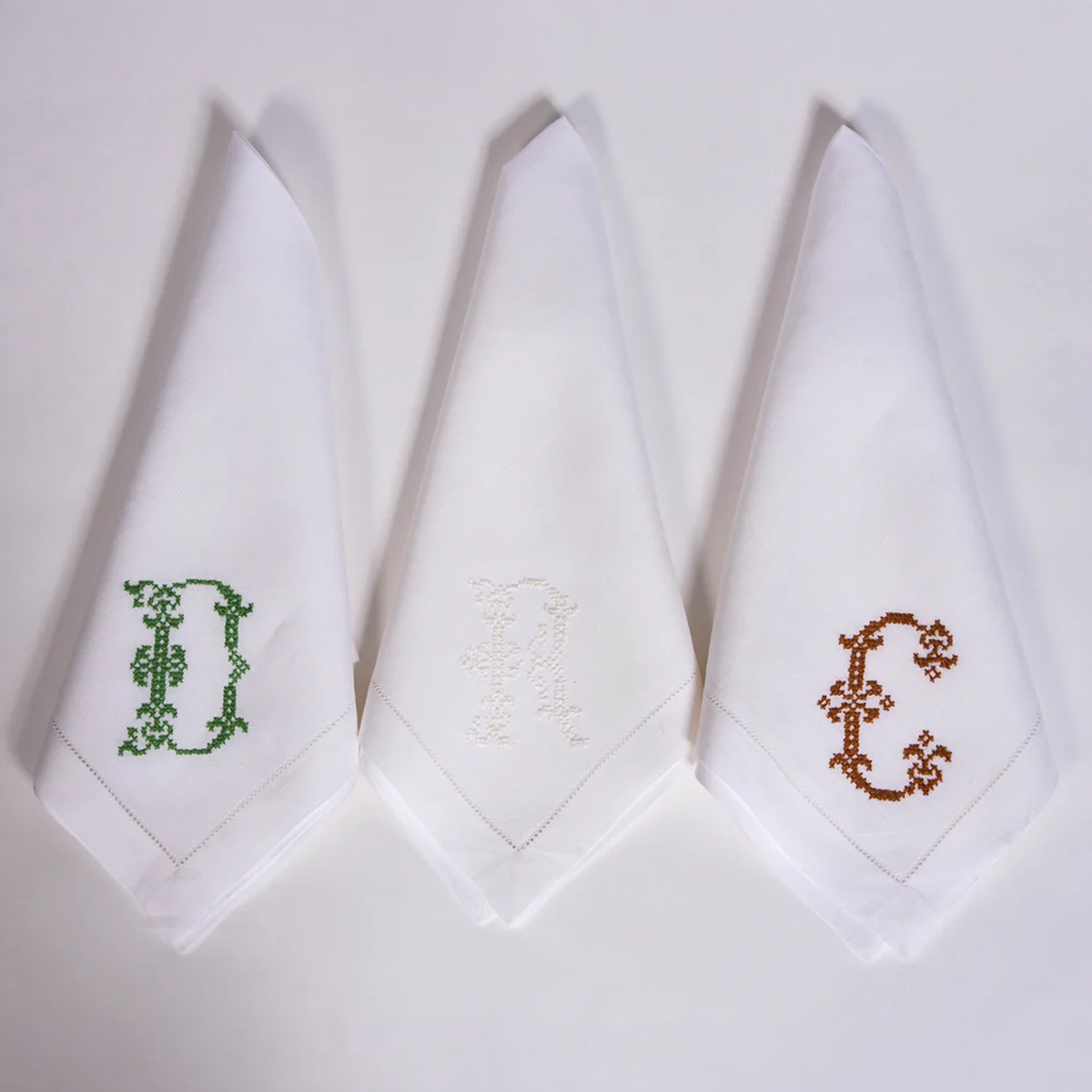 Set of 6 Monogram Napkins