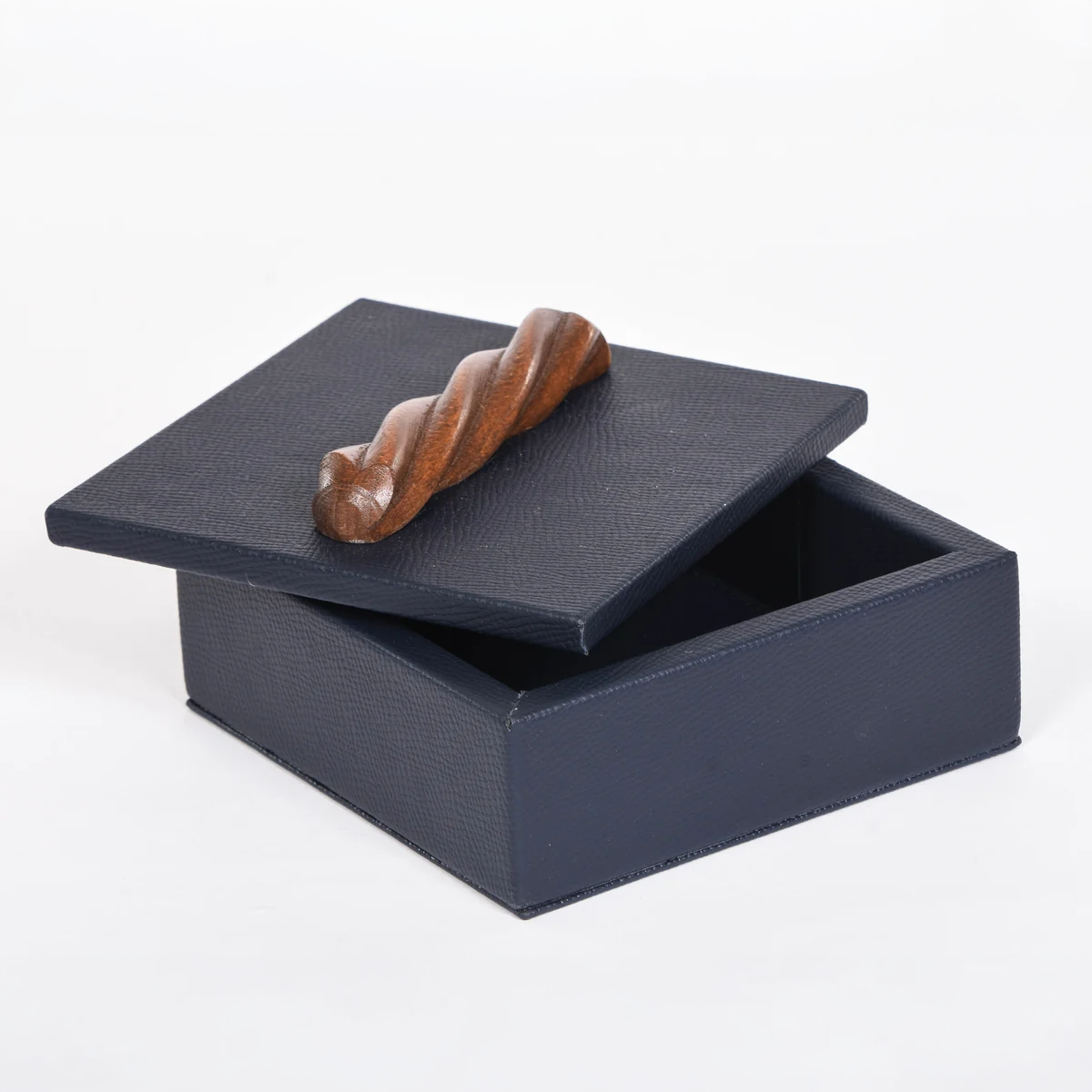 Square Box with Wooden Handle