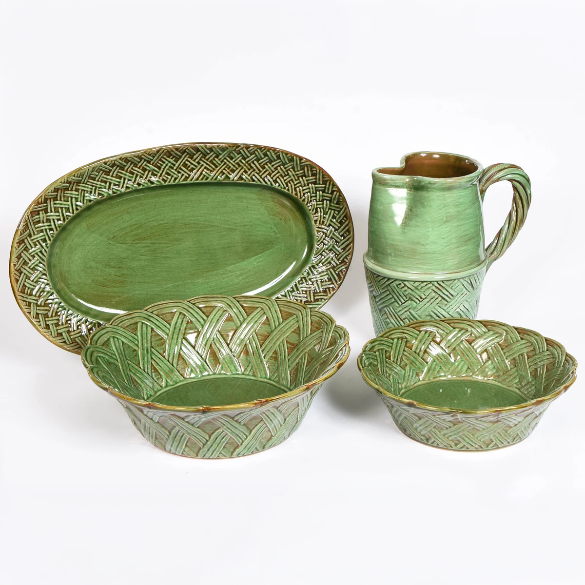 Woven Basket Weave Ceramics