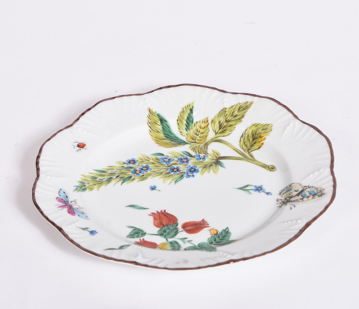 Set of 12 Pinto Feuillages Plates