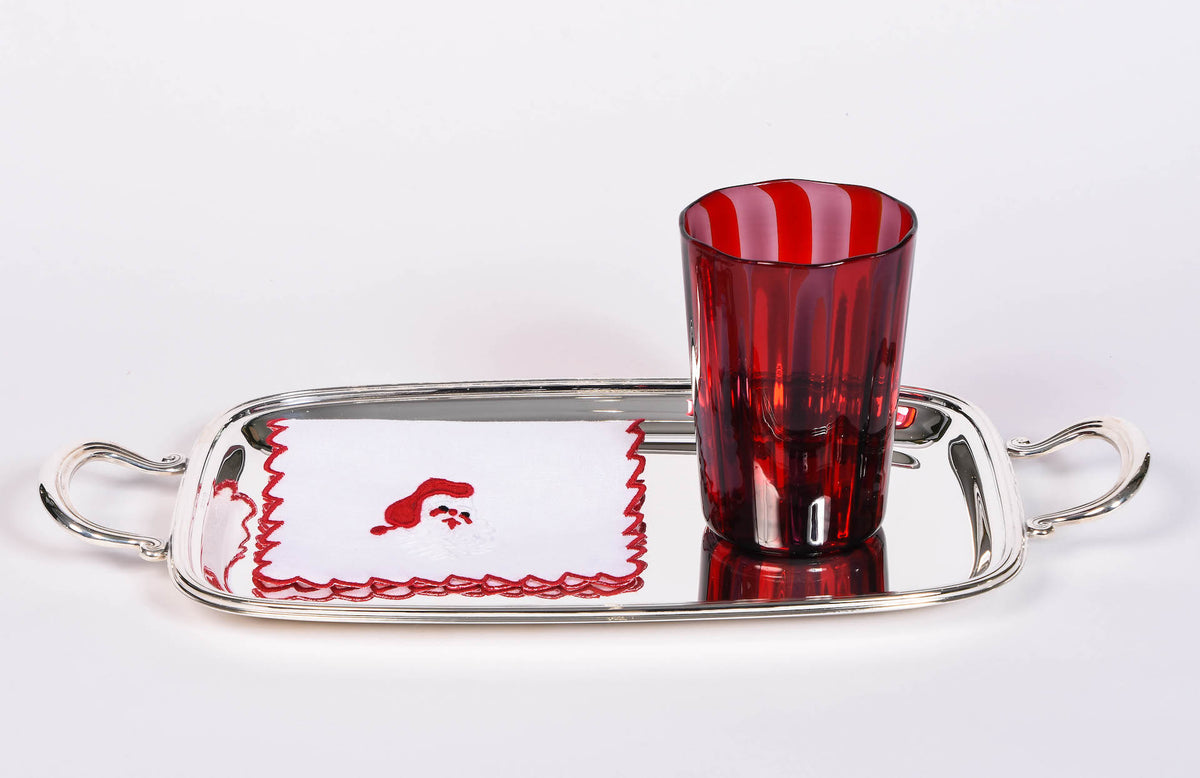 Set of 4 Santa Cocktail Napkins