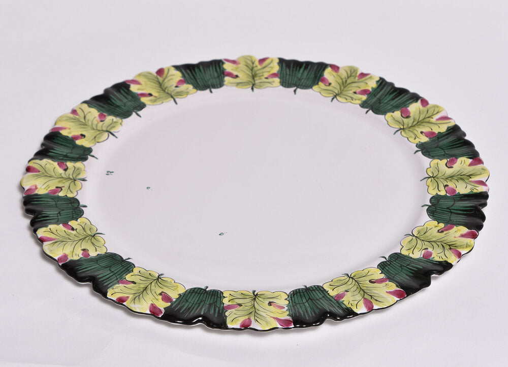 Set of Hand Painted Flower Plates