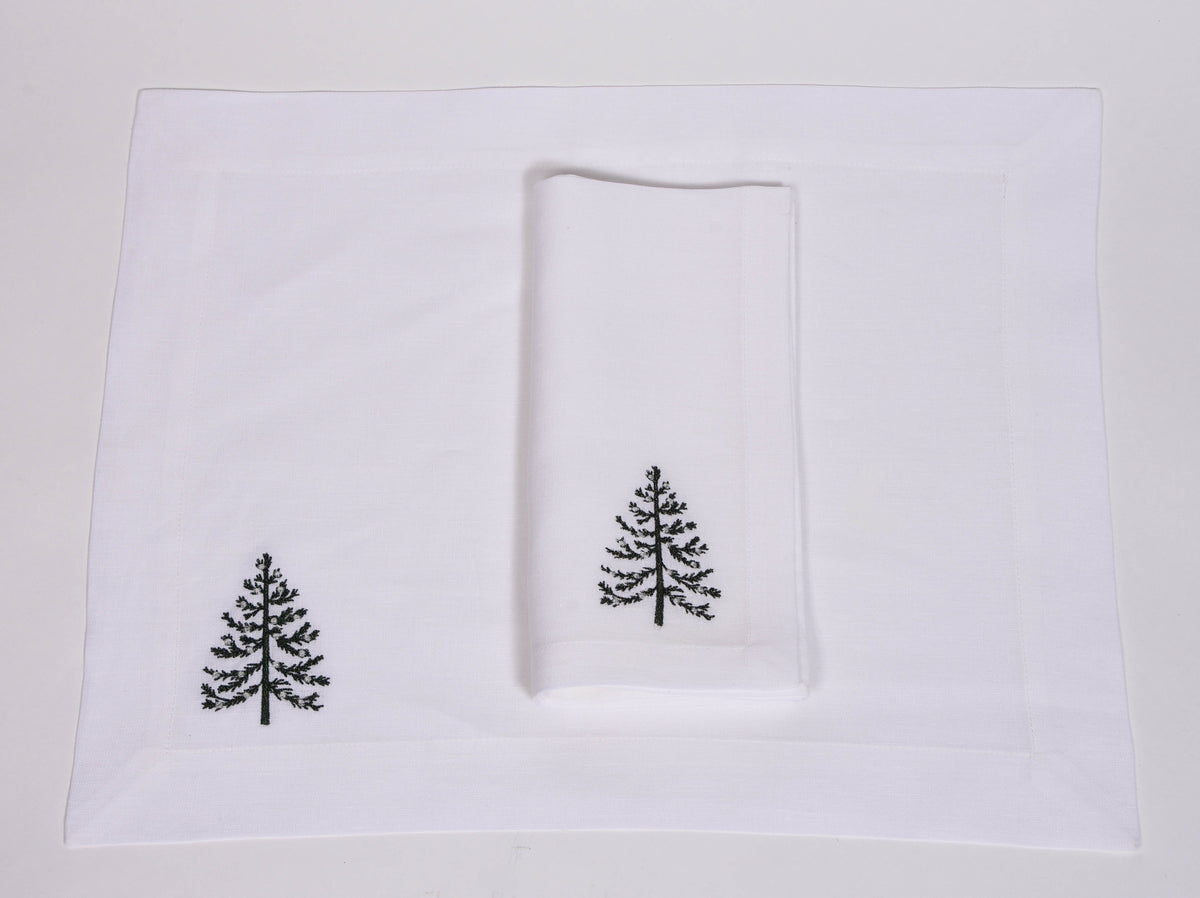 Christmas Tree Placemat and Napkin