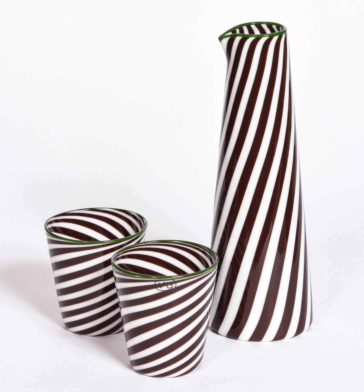 Chocolate Spiral Glassware