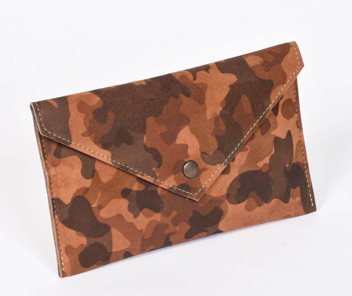 Camouflage Suede Envelope