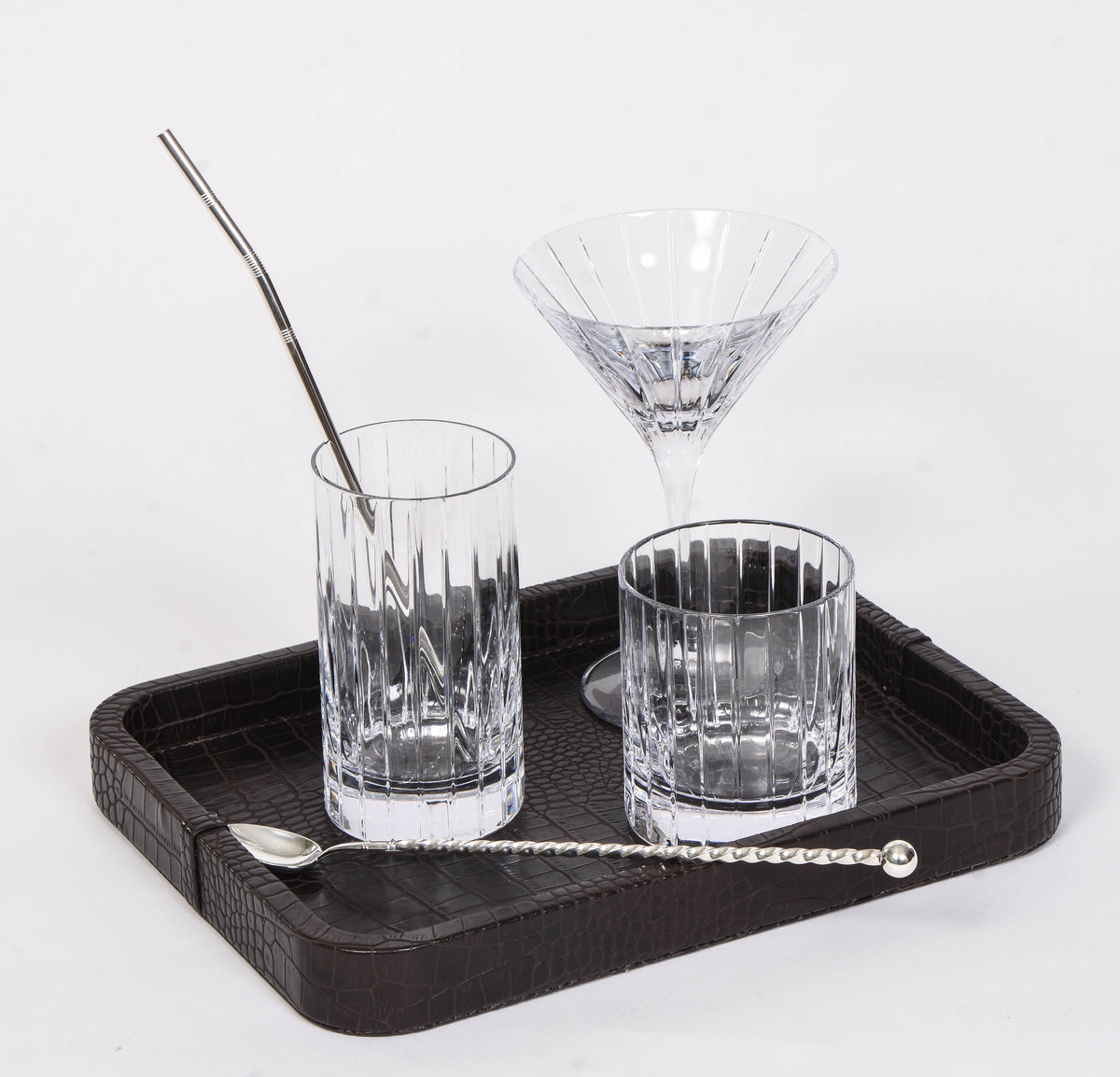 Silver Manhattan Straw