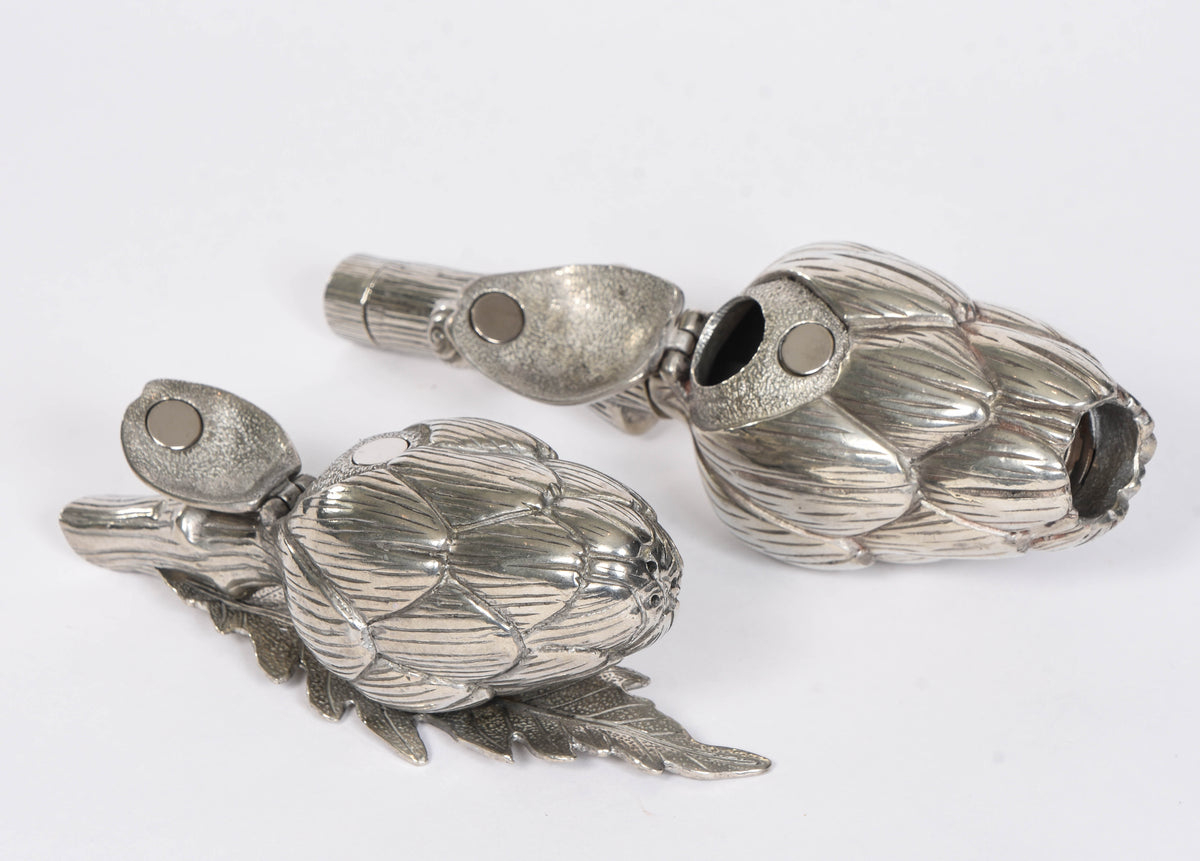 Artichoke Salt Shaker and Pepper Grinder