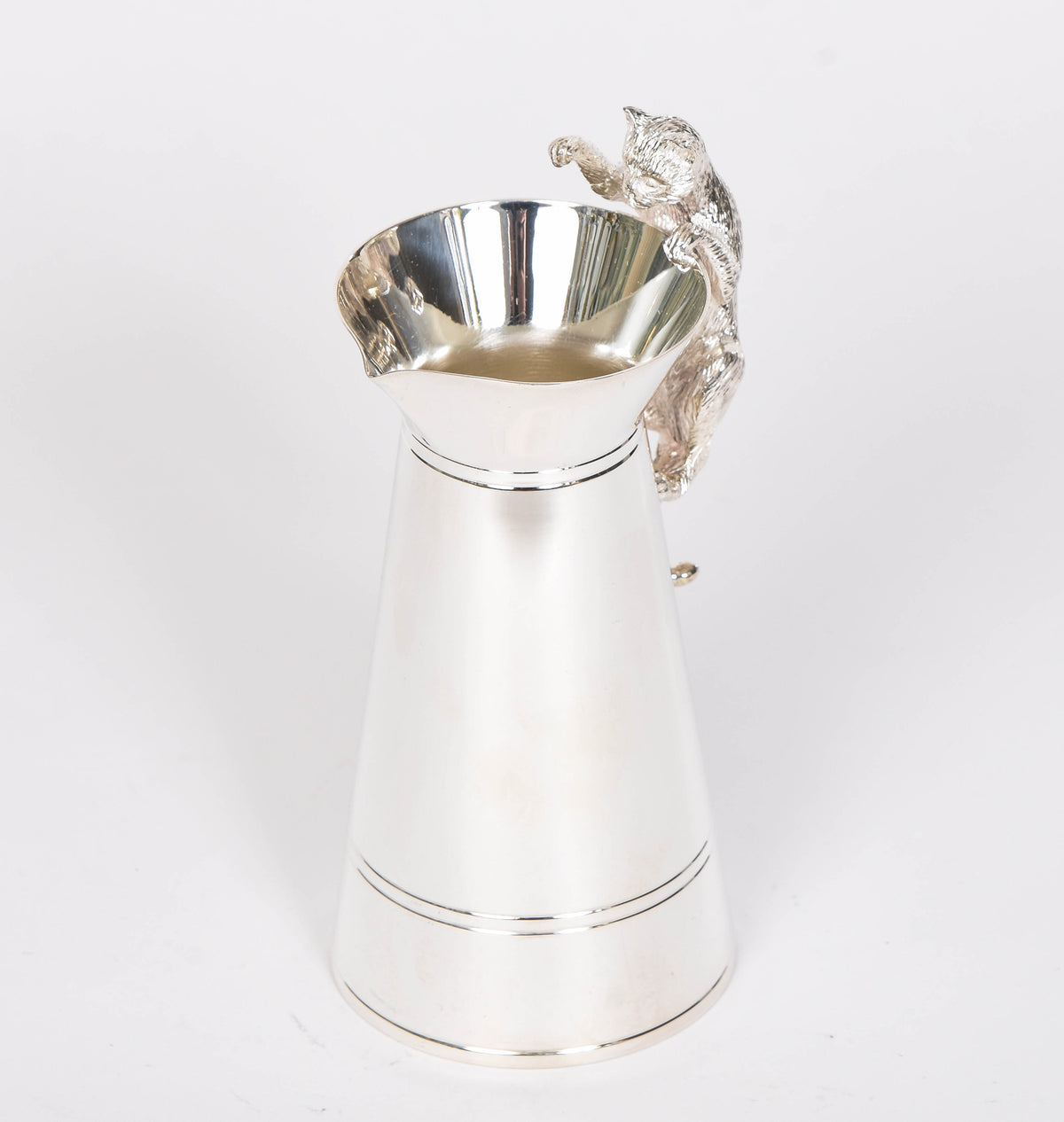 Silver 'Cat that Got the Cream' Jug