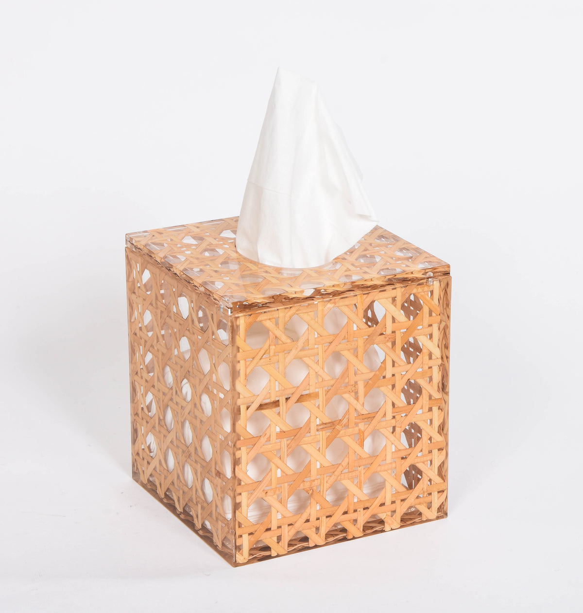 Rattan Tissue Box Cover