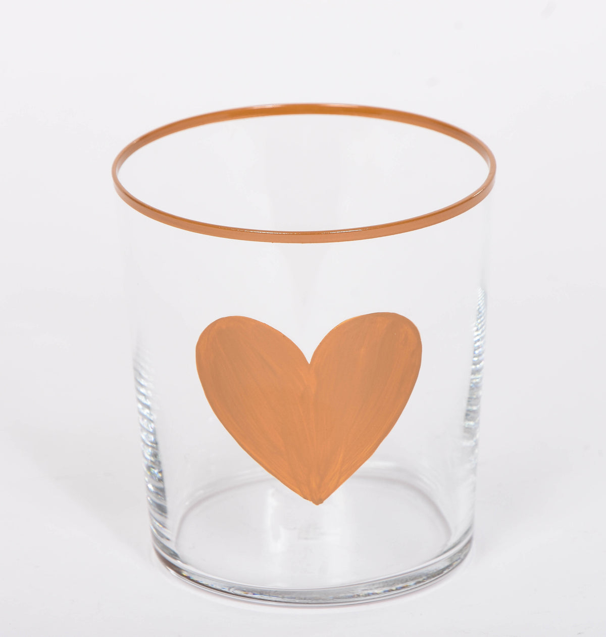 Hand Painted Heart Tumbler