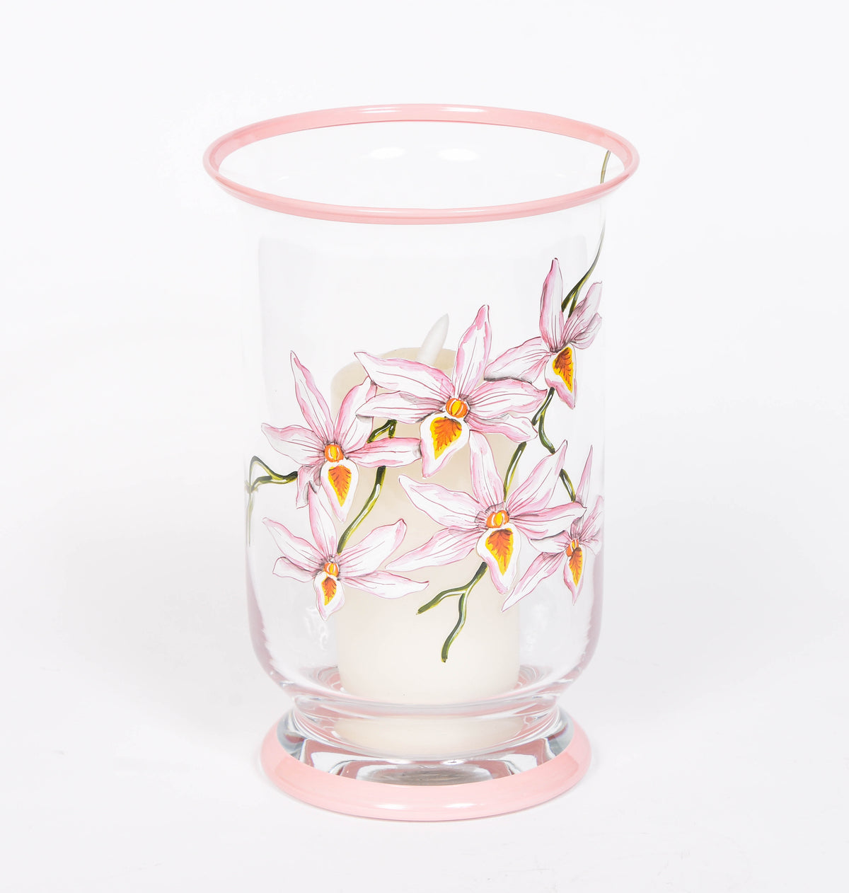 Orchid Hurricane Lamp