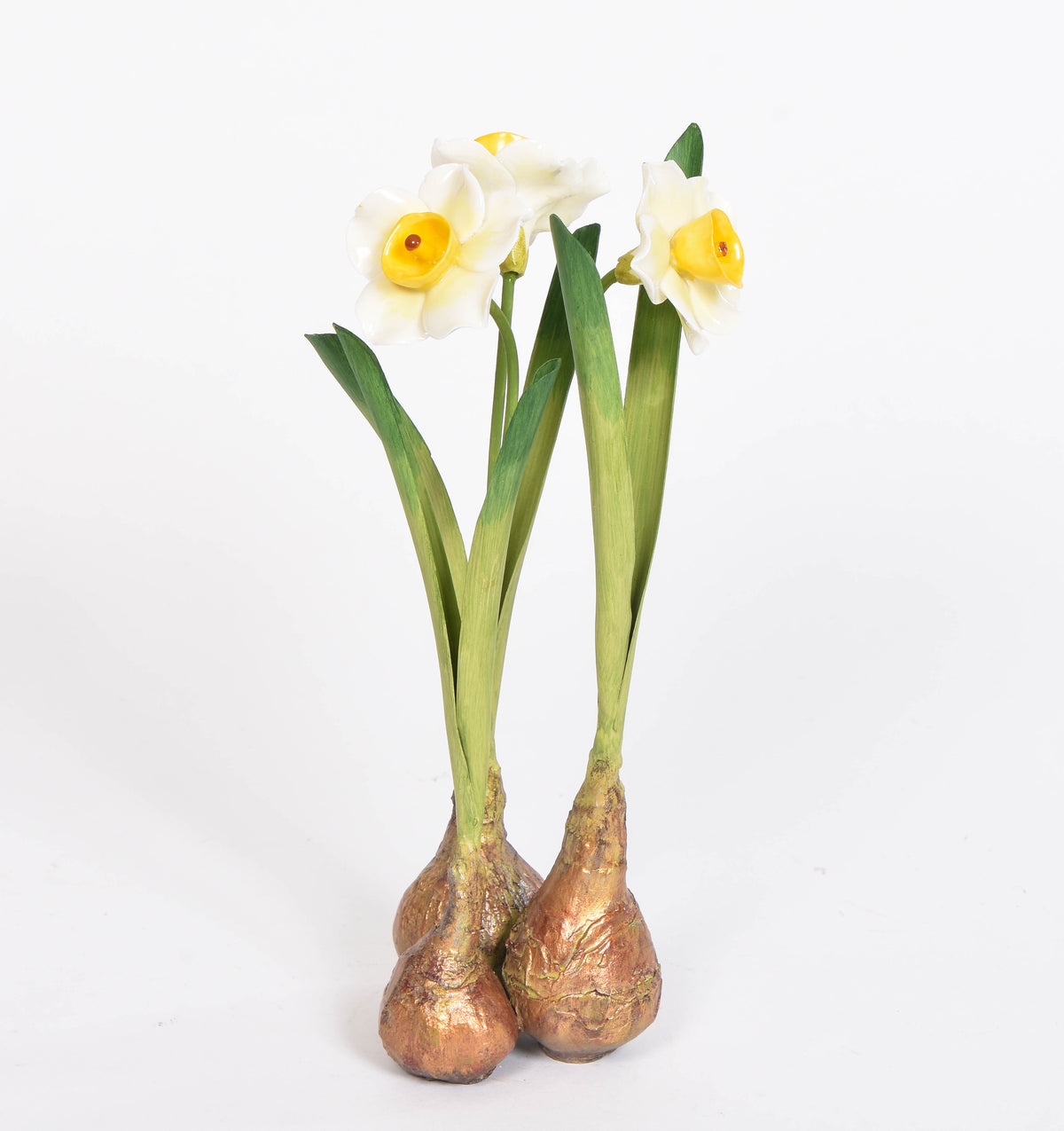 Bronze and Porcelain Narcissus