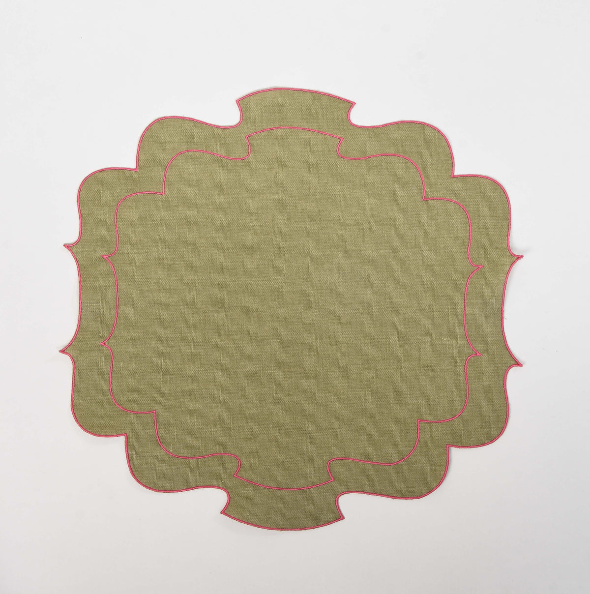 Curly Waxed Linen Placemat