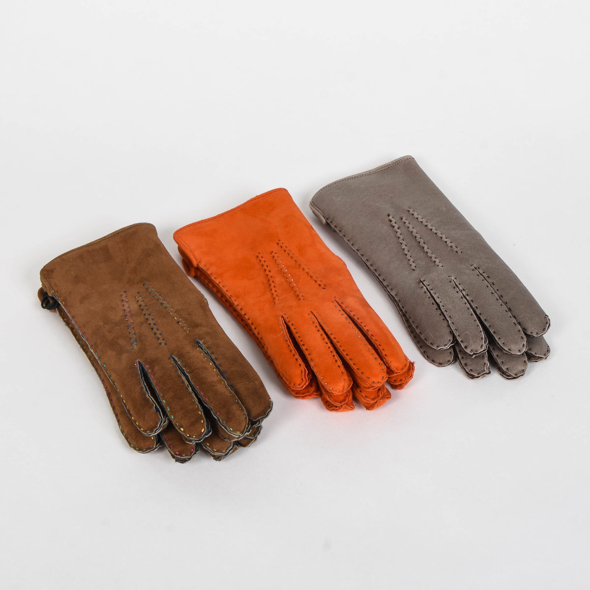 Suede Top Stitch Gloves