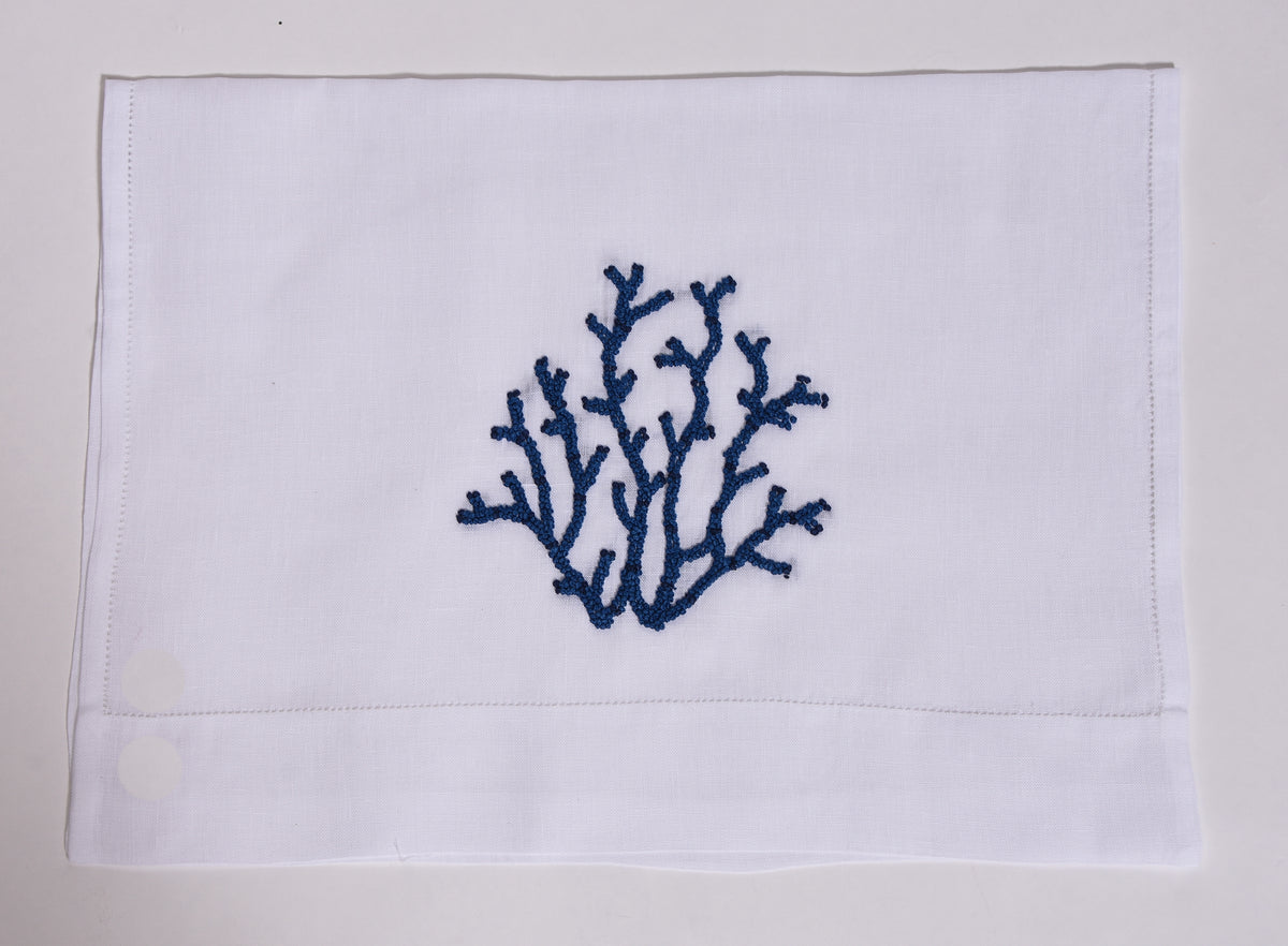 Blue Coral Guest Towel